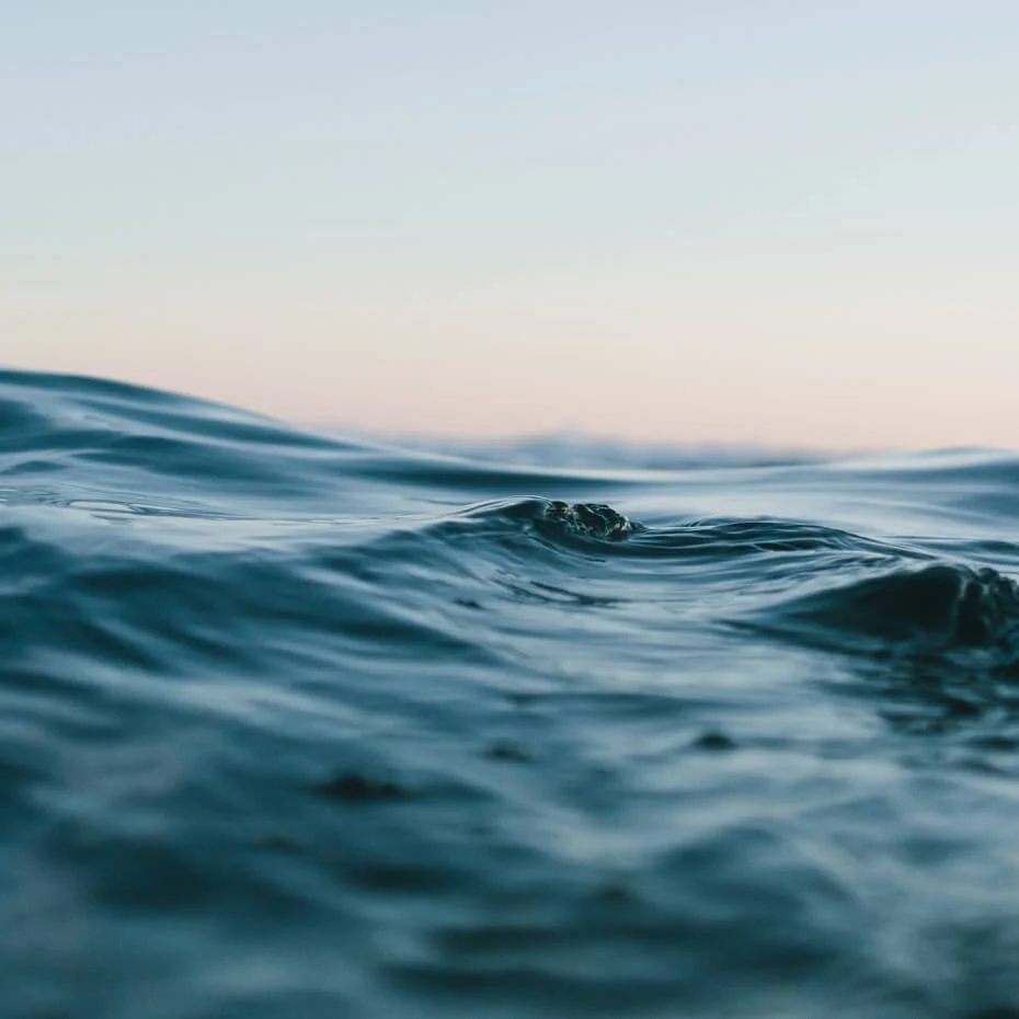 Ocean waves representing Christ's peace